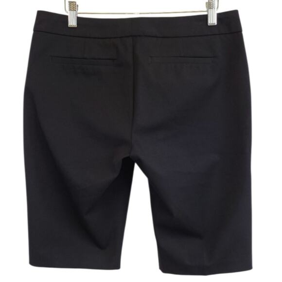 Ecru Tailored Bermuda Shorts Size 6 Black Minimalist Quiet Luxury Workwear - Picture 3 of 10